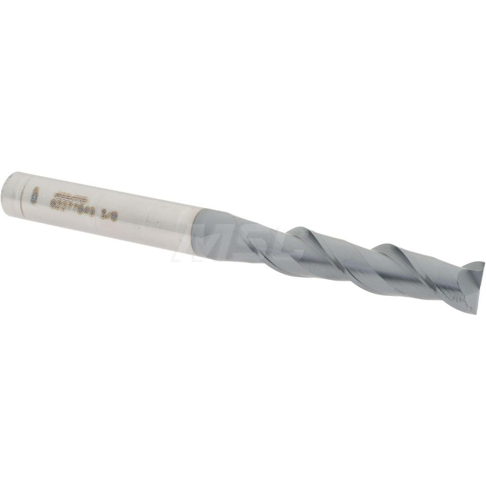 Accupro 82277849 Square End Mill 3/8'' Dia, 1-3/4'' LOC, 3/8'' Shank Dia, 4'' OAL, 2 Flutes, Solid Carbide