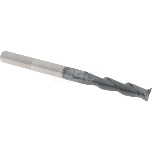 Accupro 82277906 Square End Mill 3/16'' Dia, 1'' LOC, 3/16'' Shank Dia, 2.5'' OAL, 2 Flutes, Solid Carbide