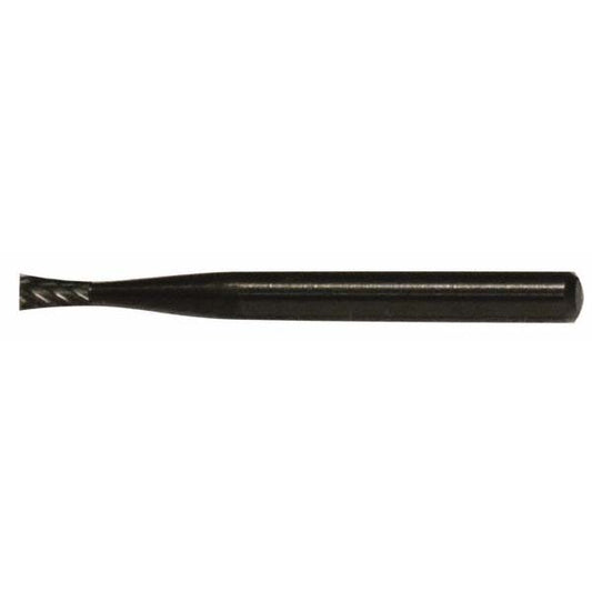 Kyocera SGS Precision Tools 16075 Abrasive Burr SN-51, 1/4" Cut Dia, Inverted Cone, Single Cut