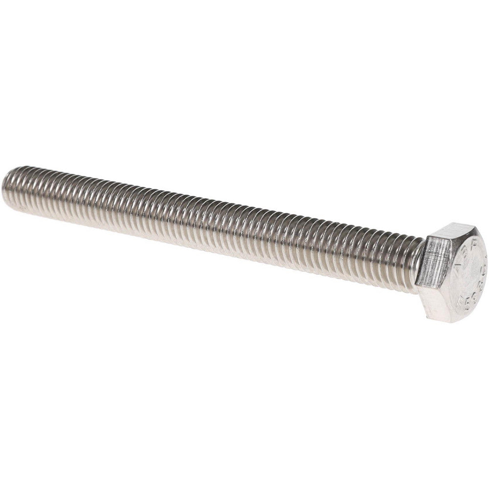 Value Collection 3252 Hex Head Cap Screw 1/2-13, 5" Length Under Head, Grade 18-8 Stainless Steel, Bright/Uncoated Finish