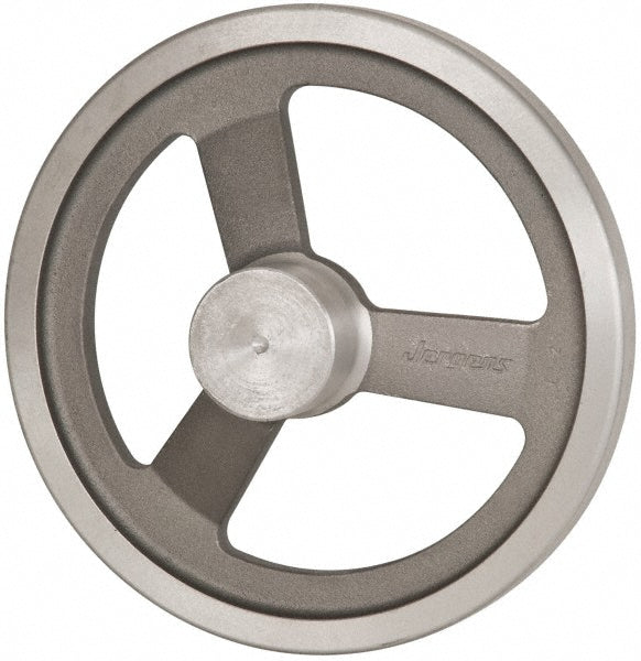 Jergens 22103 Spoked Offset Handwheel Aluminum, Plain Finish