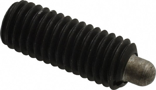 Jergens 27228 Threaded Spring Plunger 1/2-13, 1-1/4" Thread Length, 0.248" Dia, 1/4" Projection