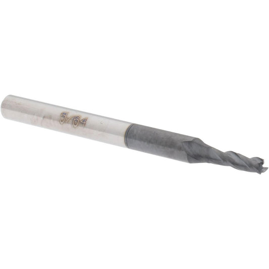 Accupro 82411422 Square End Mill 5/64'' Dia, 1/4'' LOC, 1/8'' Shank Dia, 1-1/2'' OAL, 3 Flutes, Solid Carbide