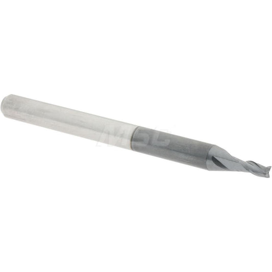 Accupro 82419425 Square End Mill 1/16'' Dia, 1/8'' LOC, 1/8'' Shank Dia, 1-1/2'' OAL, 3 Flutes, Solid Carbide