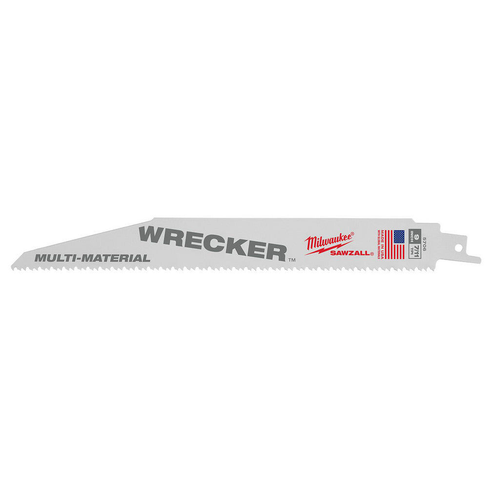 Milwaukee Tool 48-01-7706 Reciprocating Saw Blades Blade Material High Speed Steel  Blade Length (Decimal Inch) 9  Blade Length (Inch) 9  Blade Width (Inch) 1  Blade Width (Decimal Inch) 1  Teeth Per Inch 7/11