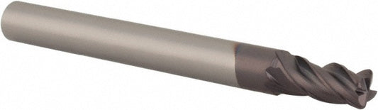 M.A. Ford 17721814A Corner Radius End Mill 0.2187" Dia, 7/16" LOC, 0.03" Radius, 4 Flutes, Solid Carbide