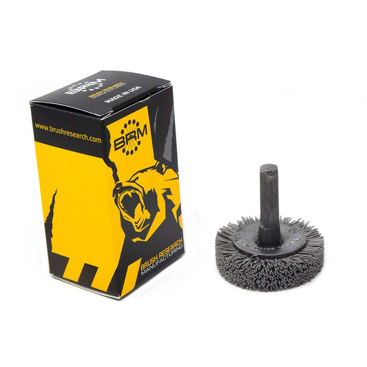 Brush Research Mfg. BMC16AY500AO Wheel Brush 1-3/4" Wheel Dia, 1/2" Face Width, Crimped