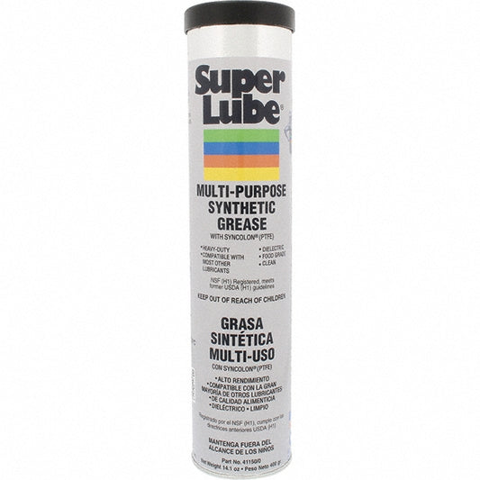 Super Lube 41150/0 General Purpose Grease 14.1 oz Cartridge, Synthetic with Syncolon