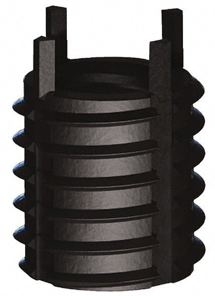 Jergens 215-065955 Thread Locking Insert M10 x 1.5 Internal Thread, M14 x 1.5 External Thread, Metric Coarse, 14 mm OAL, Thin Wall Keylocking