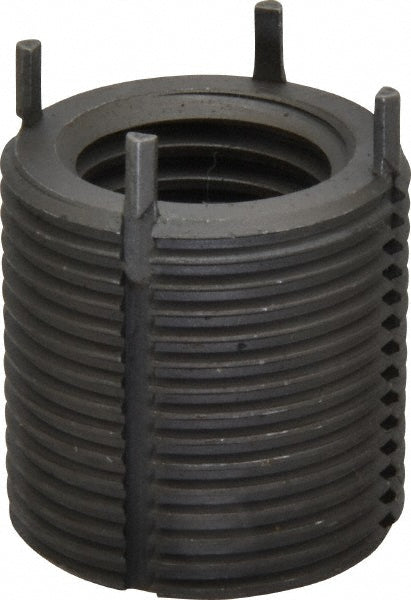 Jergens 215-065910 Thread Locking Insert 7/8-9 Internal Thread, 1-1/4-12 External Thread, UNC, 1-1/4" OAL, Heavy-Duty Keylocking