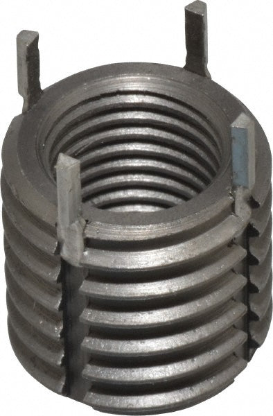 Jergens 215-066105 Thread Locking Insert 7/16-20 Internal Thread, 5/8-11 External Thread, UNF, 5/8" OAL, Heavy-Duty Keylocking