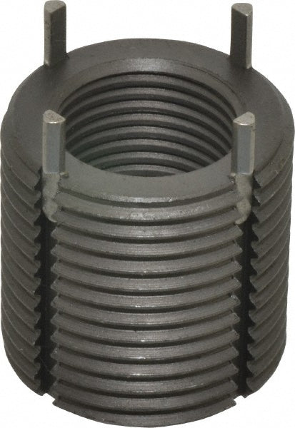 Jergens 215-066109 Thread Locking Insert 3/4-16 Internal Thread, 1-1/8-12 External Thread, UNF, 1-1/8" OAL, Heavy-Duty Keylocking