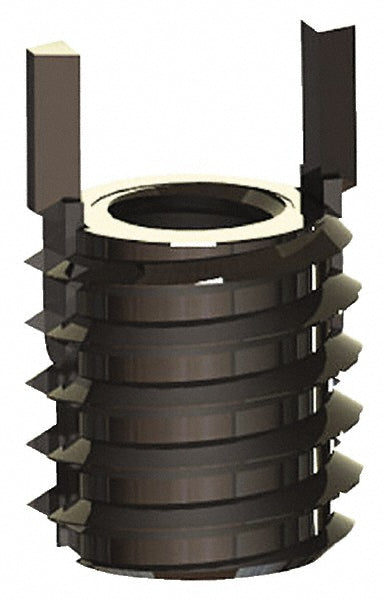 Jergens 215-066351 Thread Locking Insert M5 x 0.8 Internal Thread, M8 x 1.25 External Thread, Metric Coarse, 8 mm OAL, Thin Wall Keylocking