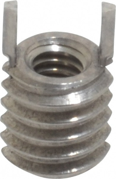 Jergens 215-066300 Thread Locking Insert #8-32 Internal Thread, 5/16-18 External Thread, UNC, 0.31" OAL, Heavy-Duty Keylocking