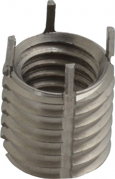 Jergens 215-066326 Thread Locking Insert 1/2-13 Internal Thread, 5/8-11 External Thread, UNC, 5/8" OAL, Thin Wall Keylocking