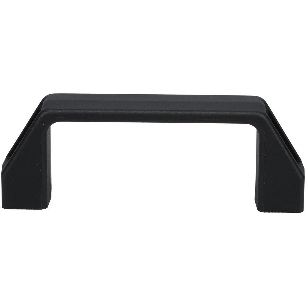 Elesa 37001 3.68" Center to Center, 0.83" Wide Handle, Black Matte Finish Plastic Pull Handle