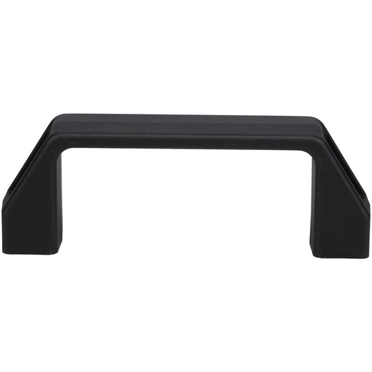 Elesa 37001 3.68" Center to Center, 0.83" Wide Handle, Black Matte Finish Plastic Pull Handle