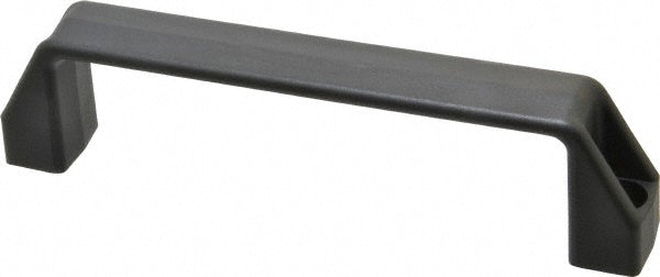 Elesa 37201 7.05" Center to Center, 1.1" Wide Handle, Black Matte Finish Plastic Pull Handle