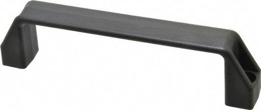 Elesa 37201 7.05" Center to Center, 1.1" Wide Handle, Black Matte Finish Plastic Pull Handle