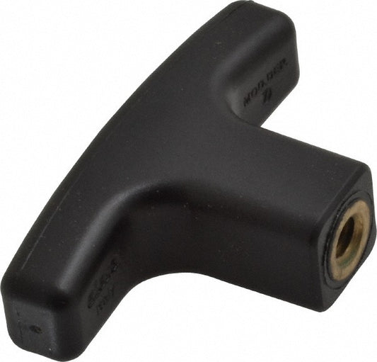 Elesa 932436 1/4-20 Hole Thread, 2.16" Head Length, Technopolymer, Female Insert T Handle