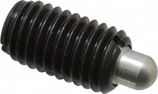 Jergens 27175 Threaded Spring Plunger M12 x 1.75, 20.5 mm Thread Length, 6.3 mm Dia, 6.5 mm Projection