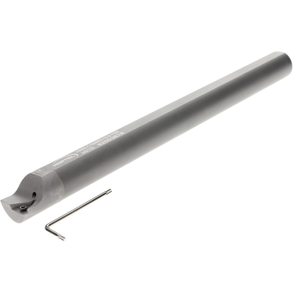 Hertel H59870766 Indexable Boring Bar HBBS-C1000R5-12.0-1105, 1.1050" Min Bore, Right Hand, Solid Carbide