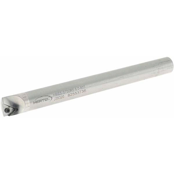 Hertel H59870501 Indexable Boring Bar HBBS-S750R5-8.0-855, 0.8550" Min Bore, Right Hand, Steel