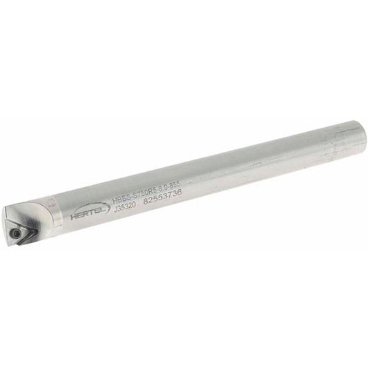 Hertel H59870501 Indexable Boring Bar HBBS-S750R5-8.0-855, 0.8550" Min Bore, Right Hand, Steel