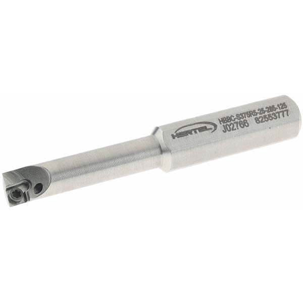 Hertel H59868232 Indexable Boring Bar HBBC-S375R5-25-285-125, 0.2850" Min Bore, Right Hand, Steel