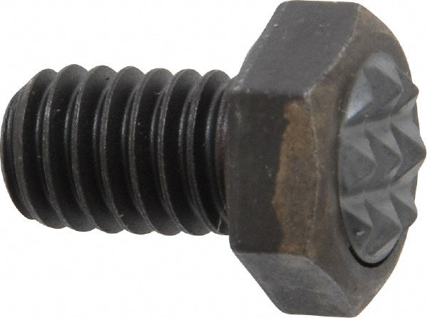 Fairlane CTH-0310 Serrated Tooth, 5/16-18, 1/2" Shank Length, 1/2" Thread Length, Black Oxide Finish, Hex Head, Adjustable Positioning Gripper