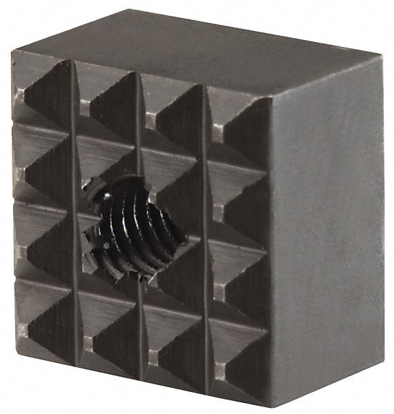 Fairlane HS-95 1/2" Square, 10-32 Thread, 3/8" High, Fine Tooth Grade, Diamond Serration, High Speed Steel, Square Positioning Gripper