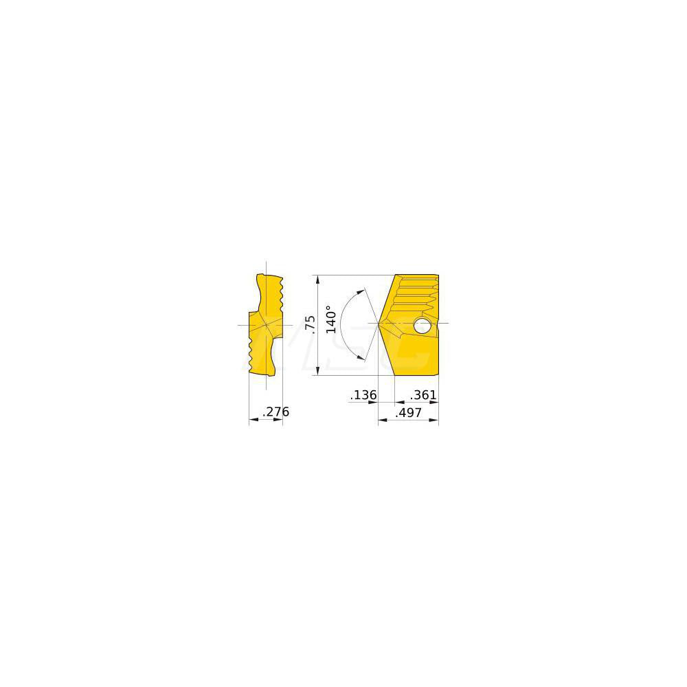 Mitsubishi 359793 Replaceable Drill Tips TAWNH0048T VP15TF,  VP15TF