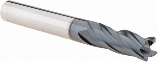 Iscar 5621193 Square End Mill 3/8" Dia, 7/8" LOC, 4 Flute, Solid Carbide