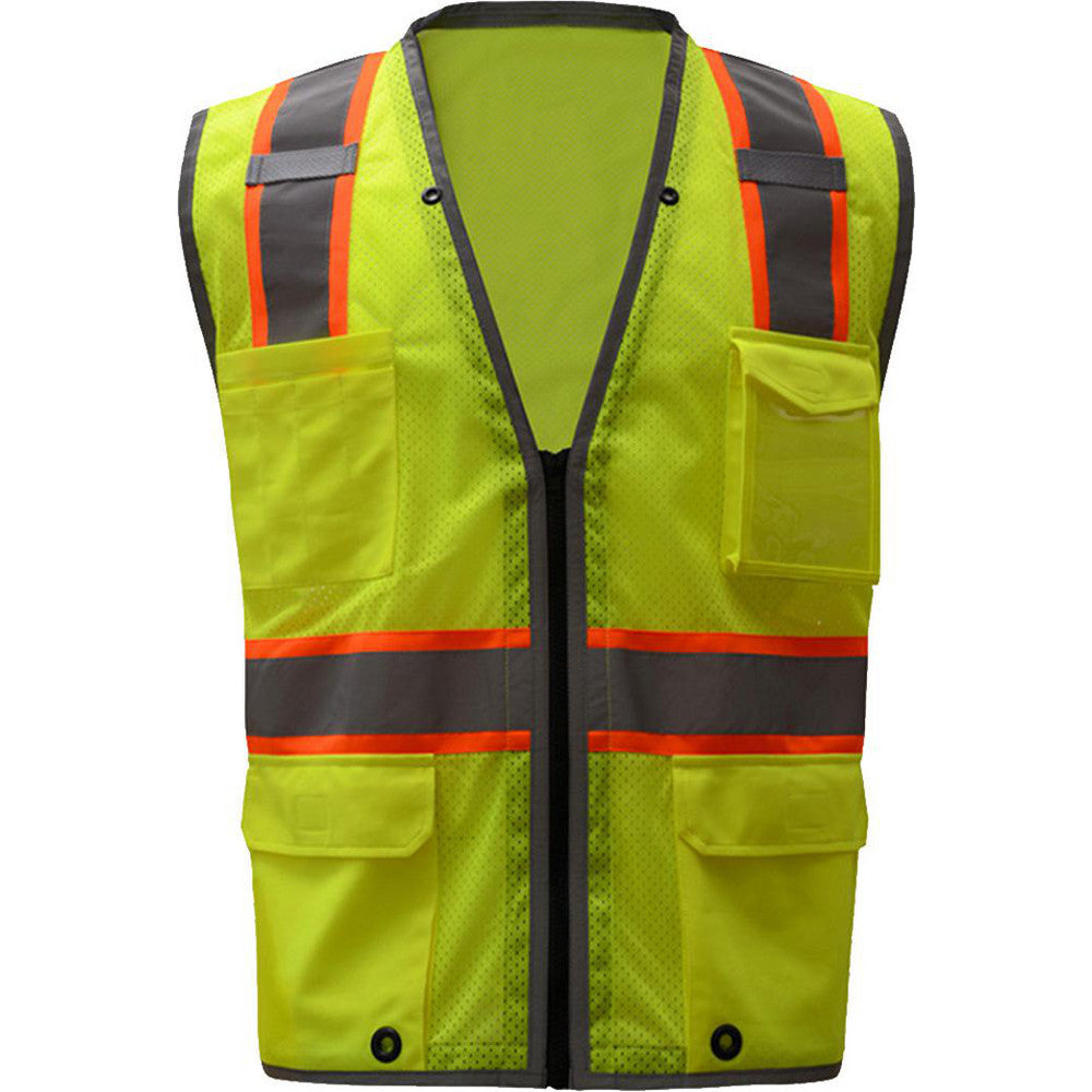 GSS Safety 1701-LG High Visibility Vest  Large, General Purpose Vest,  ANSI Class 2