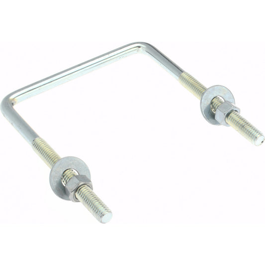 Gibraltar GIB51025 Square U-Bolt Without Mount Plate, 3/8-16 UNC, 3" Thread Length, Steel