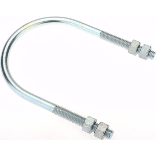Gibraltar GIB51550 Round U-Bolt Without Mount Plate, 1/2-13 UNC, 3" Thread Length, for 4" Pipe, Steel
