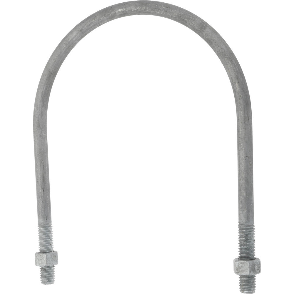 Gibraltar GIB53119 Round U-Bolt Without Mount Plate, 1/2-13 UNC, 2" Thread Length, for 6" Pipe, Steel