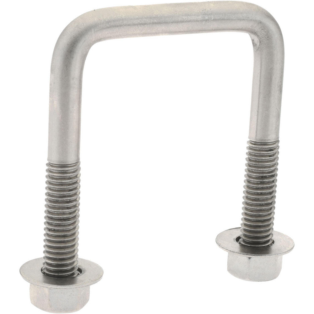 Gibraltar GIB51105 Square U-Bolt Without Mount Plate, 3/8-16 UNC, 1-1/2" Thread Length, Stainless Steel