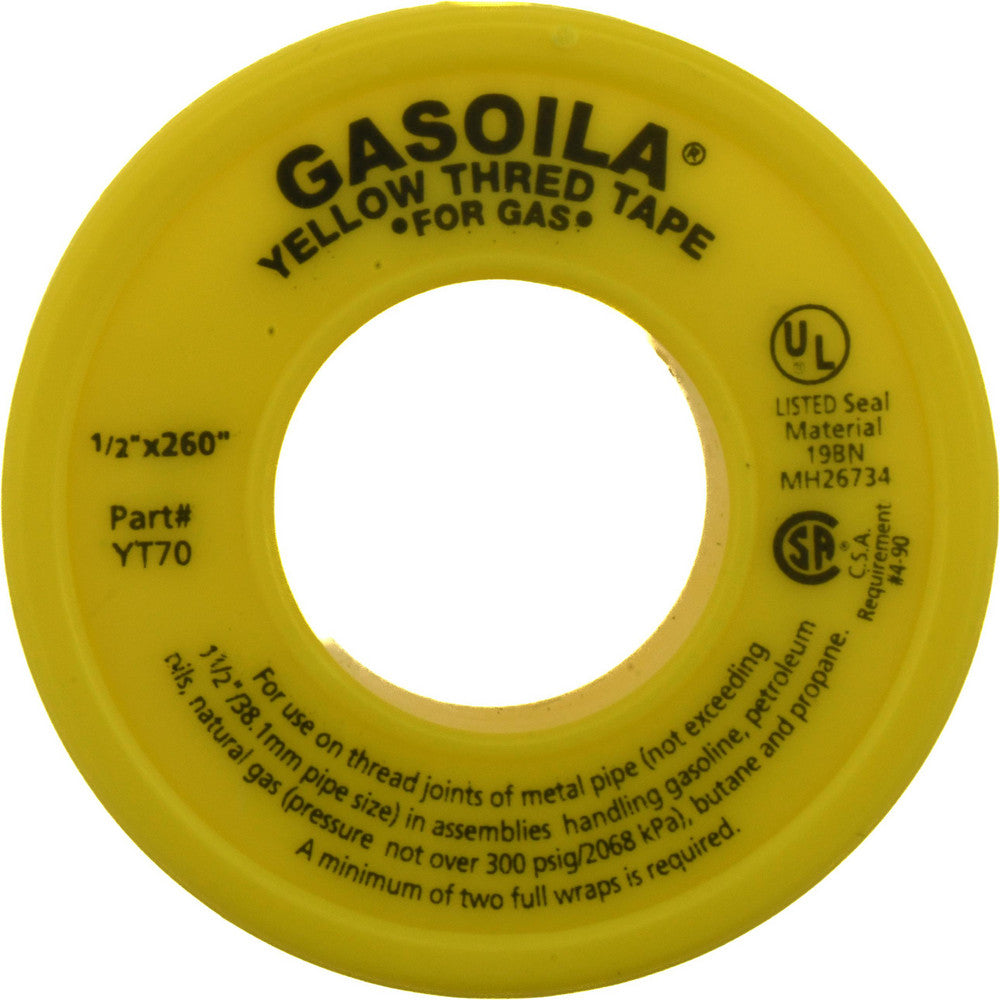 Gasoila YT70 1/2" Wide x 260" Long Gas Pipe Repair Tape