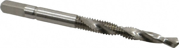 JARVIS CUTTING TOOLS G918763-S Combination Drill Tap #8-32, H3, 2B, 2 Flutes, High Speed Steel