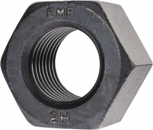 Value Collection 314700BR Heavy Hex Nut 2-8, Grade A194 Grade 2H Steel, Bright/Uncoated Finish