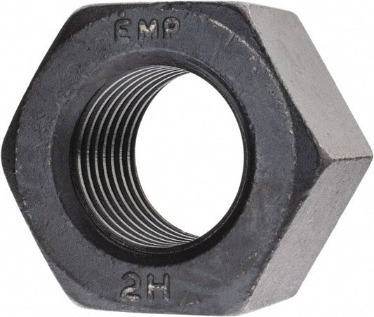 Value Collection 314700BR Heavy Hex Nut 2-8, Grade A194 Grade 2H Steel, Bright/Uncoated Finish