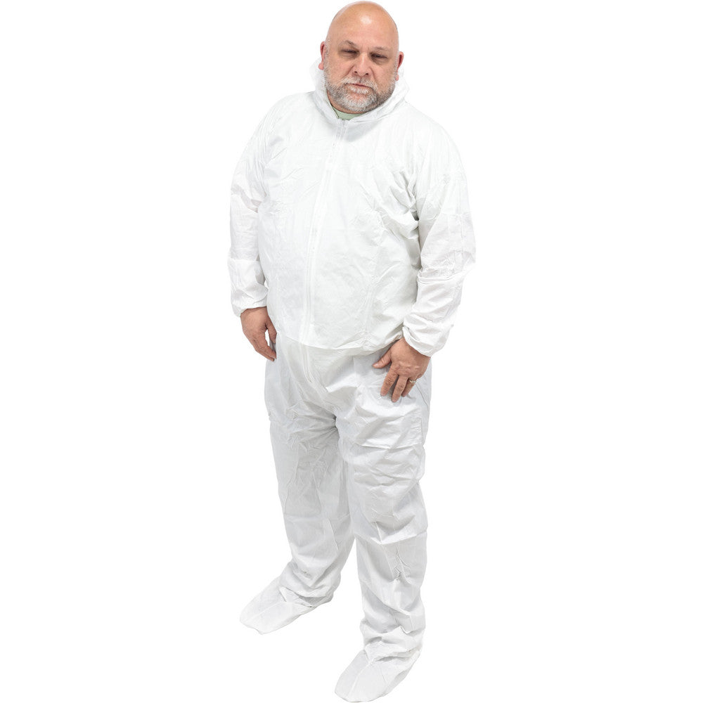 PRO-SAFE KM-KM-CVL-KG-B-2XL 25 Qty 1 Pack Size 2XL Film Laminate Chemical Resistant Coveralls