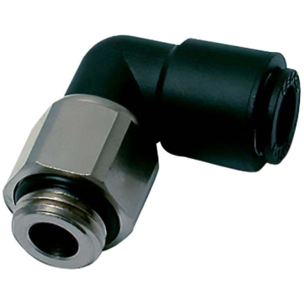 Legris 3189 06 10 Push-To-Connect Tube to Male & Tube to Male BSPP Tube Fitting Oscillating Male Elbow, 1/8" Thread