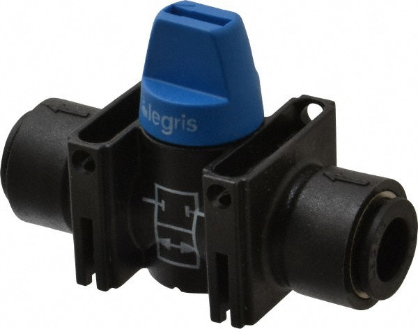 Legris 7910 60 00 Miniature Manual Ball Valve 3/8" Pipe, Standard Port