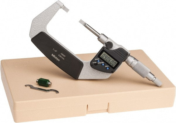 Mitutoyo 422-331-32 Blade Micrometer Electronic, 1 to 2" (25.4 to 51mm)