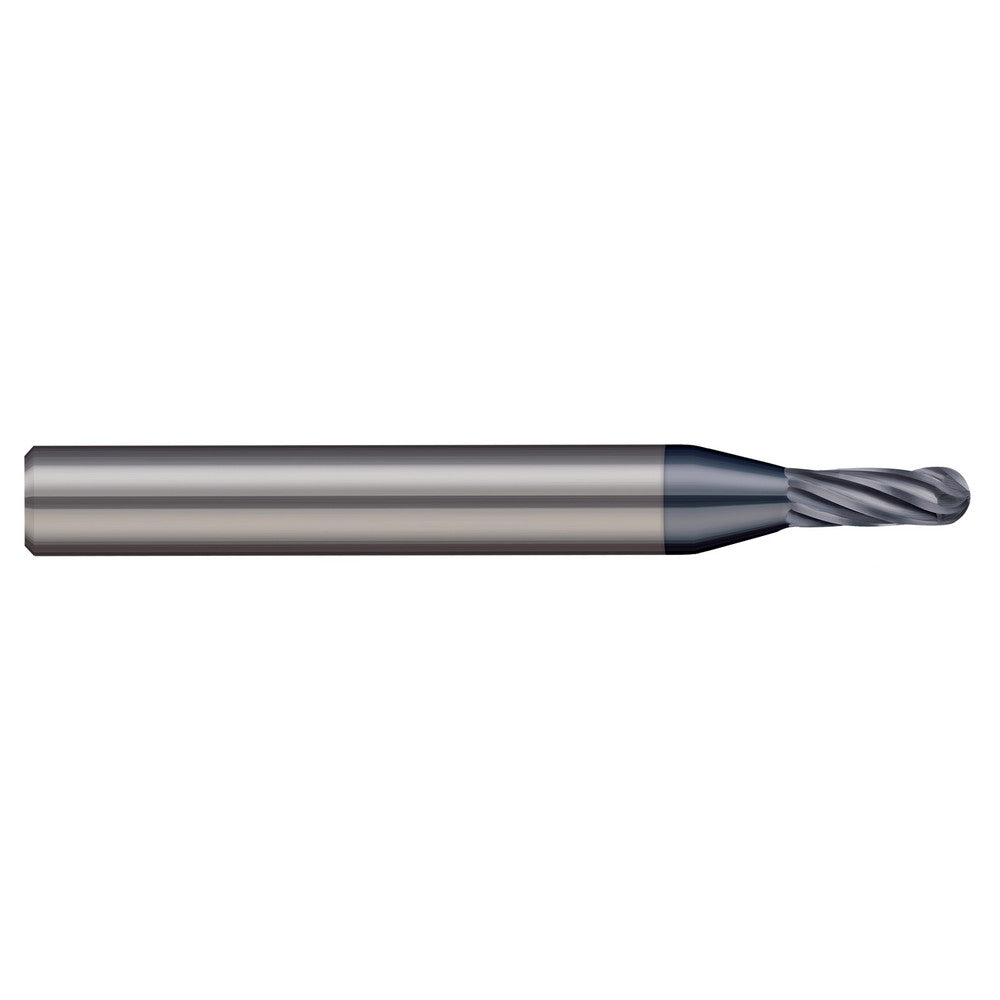 Harvey Tool 763512-C6 Ball End Mill 0.1875" Dia, 0.5630" LOC, 6 Flute, Solid Carbide