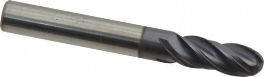 Accupro 95168560 Ball End Mill 5/16" Dia, 13/16" LOC, 4 Flute, Solid Carbide