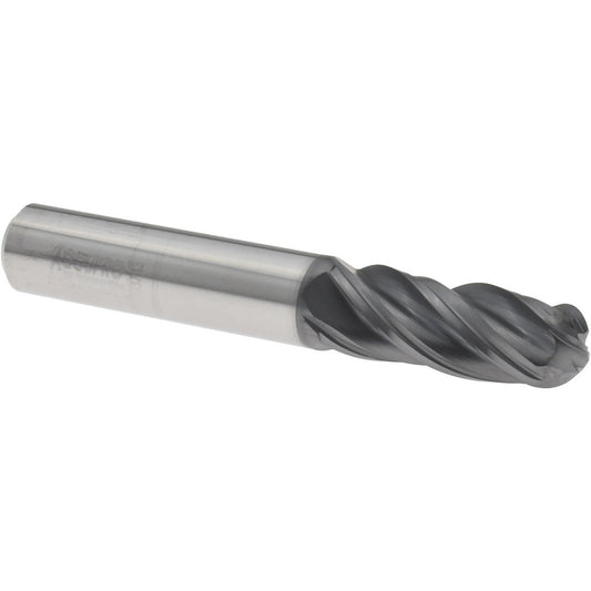 Accupro 95168282 Ball End Mill 3/8" Dia, 1" LOC, 4 Flute, Solid Carbide