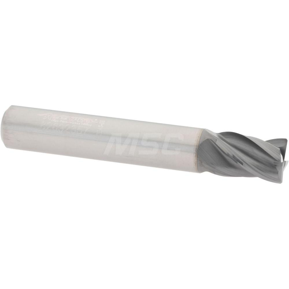 Accupro 95168852 Corner Chamfer End Mill 5/16" Dia, 7/16" LOC, 4 Flute, 0.0100" Chamfer Width, Solid Carbide